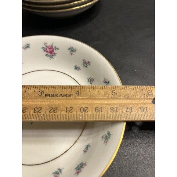 Royal Jackson Ramblin’ Rose Berry Custard Fruit Bowl Fine Bone China 9pc - Picture 5 of 10